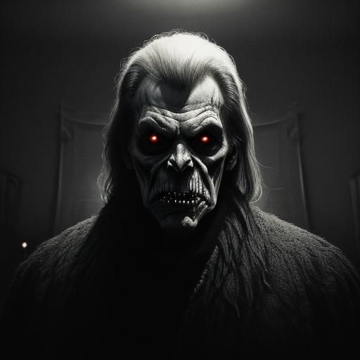 Terrifying Undead Demon in Cinematic Horror Style