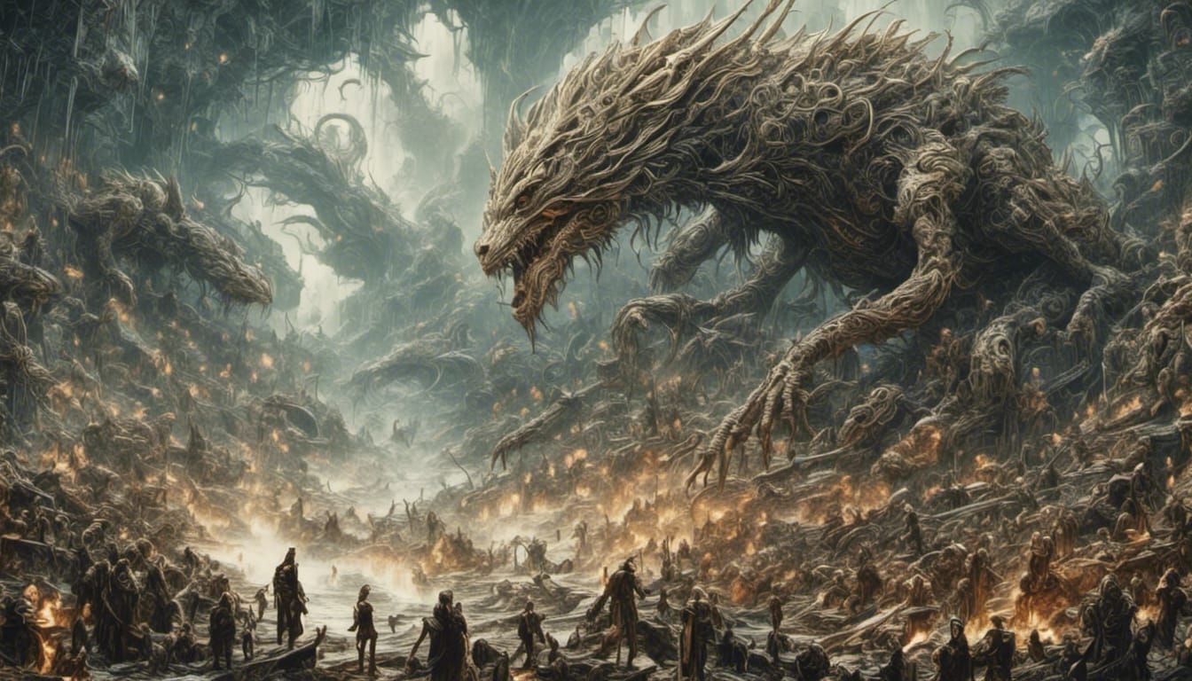 Dancing Fandango in a Dark Fantasy Cardiff Landscape