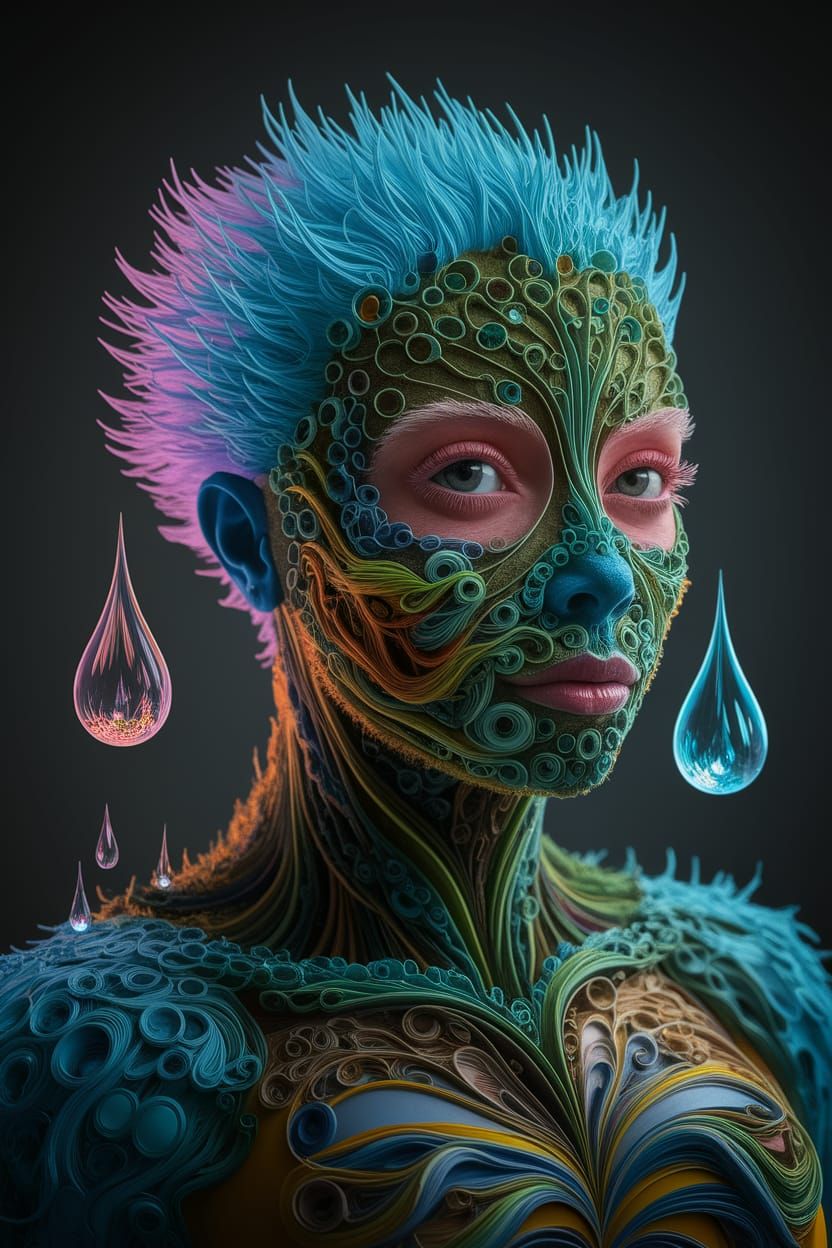 Hyaline Poetic Quilling Melodramatic Lighting Neon Flamedrop...