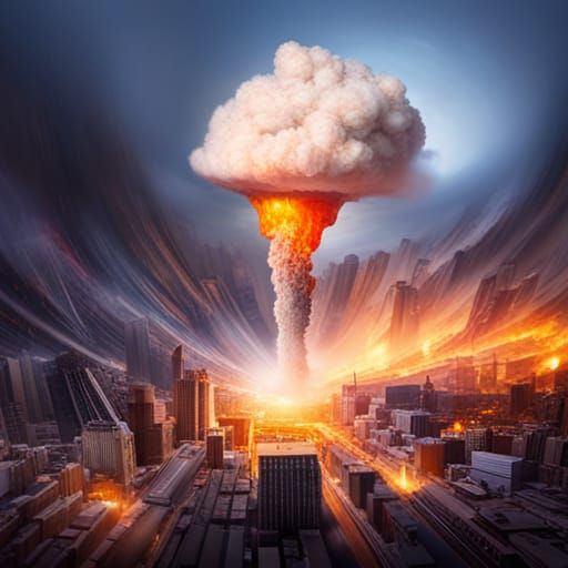 Miniature City Destroyed by Tiny Nuke