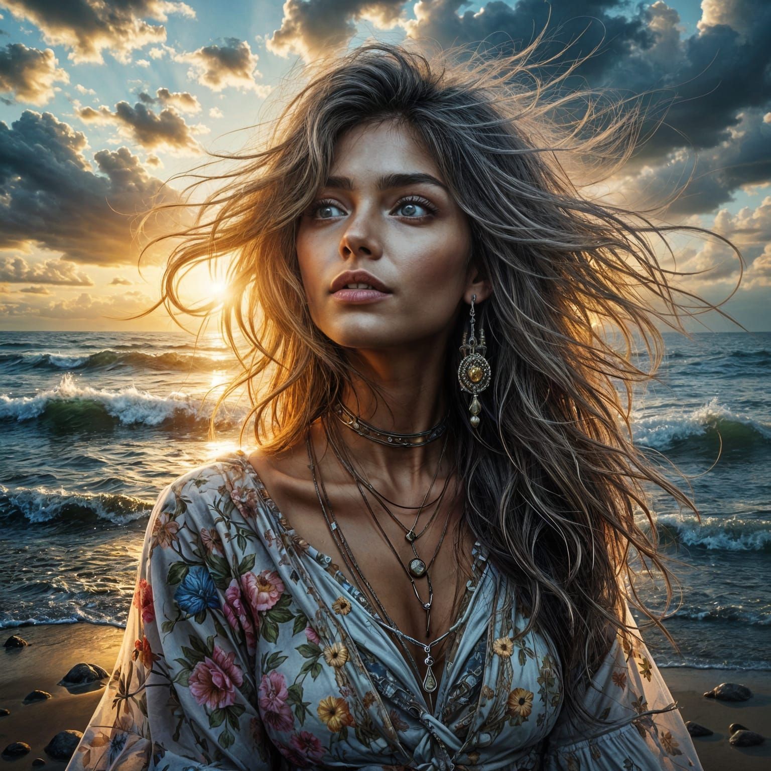 Hyperrealistic Voyager: A Digital Portrait