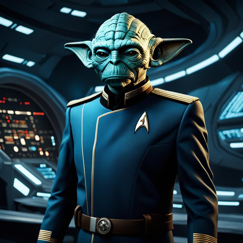 Epic Star Wars Meets Star Trek Digital Painting