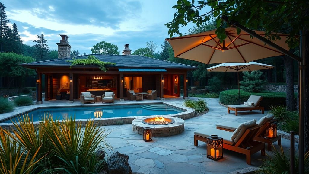 Empire-Style Home Blends into Serene Natural Landscape