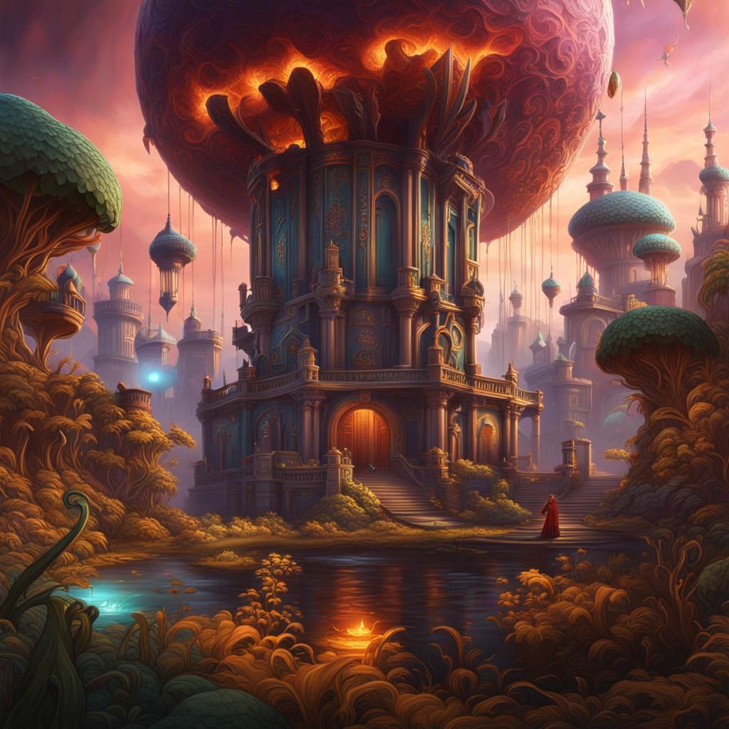 Meningitis Presentation Image: Detailed Fantasy Concept Art