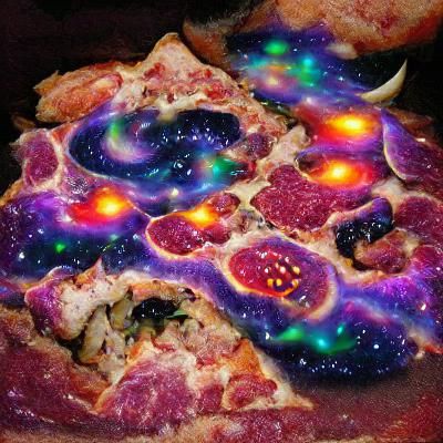 Cosmic Pizza: A Digital Rendering of Galactic Cuisine