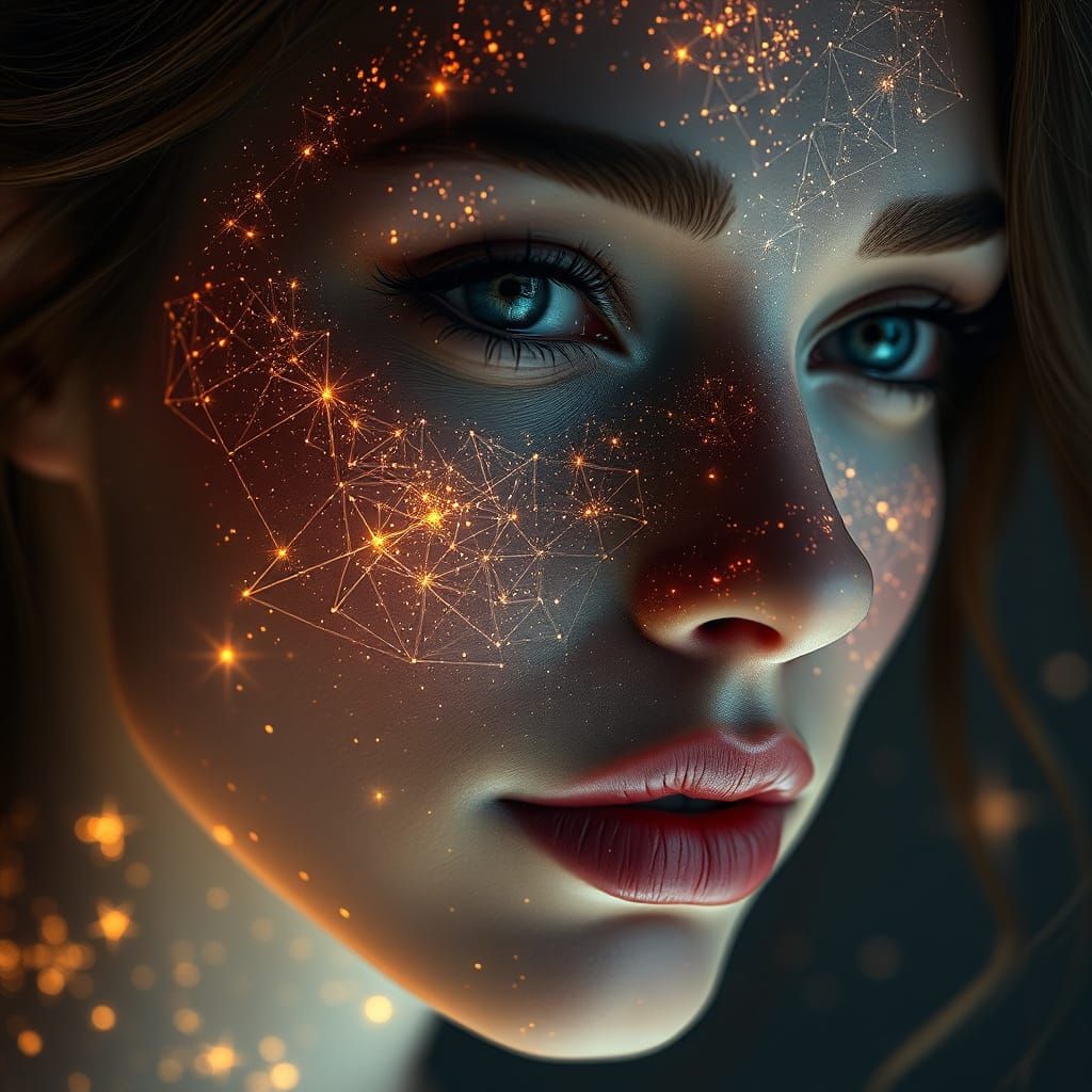 beautiful face of wooman