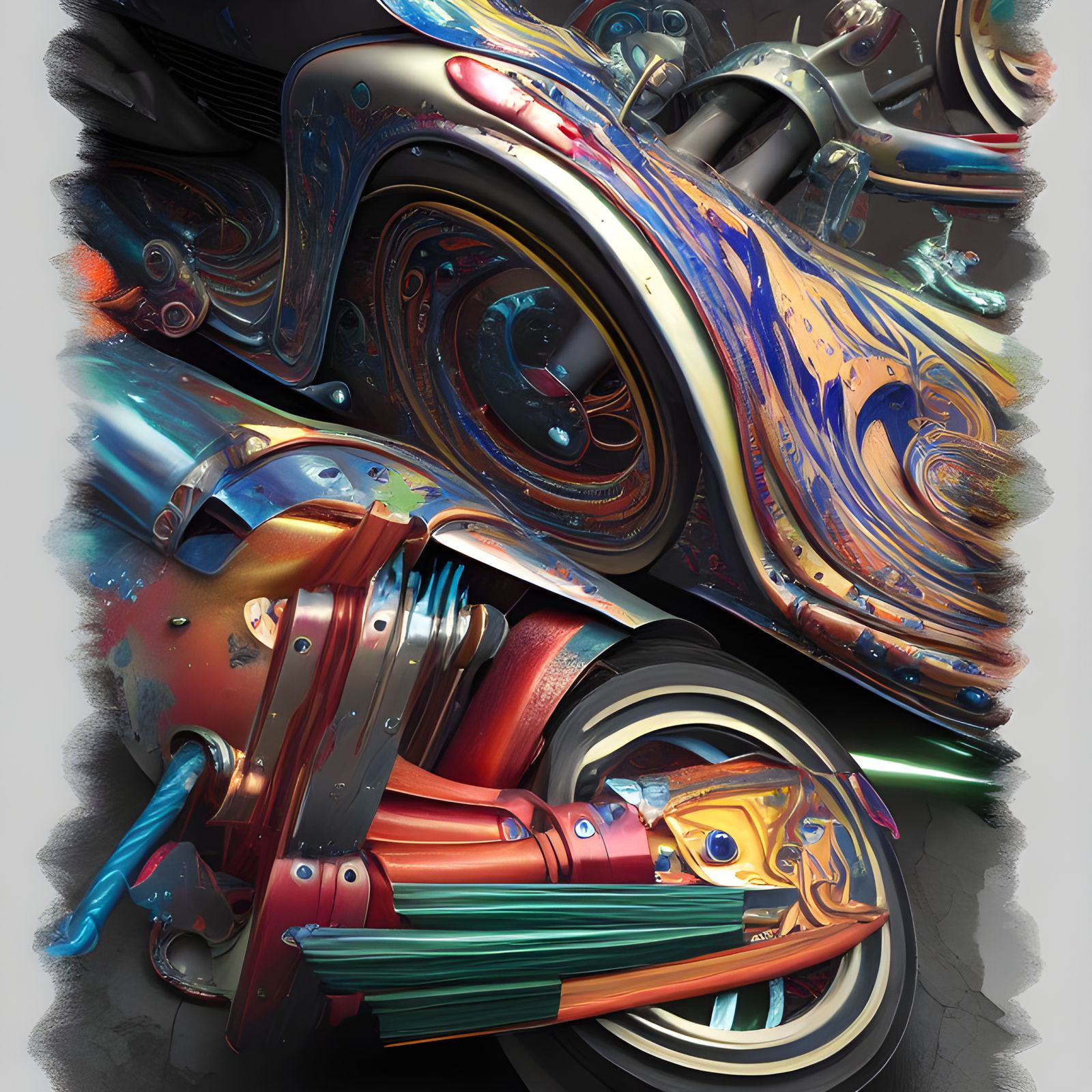 Hyperrealistic Still Life in Rich, Saturated Colors