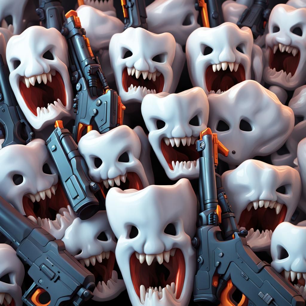 "Armed to the teeth"