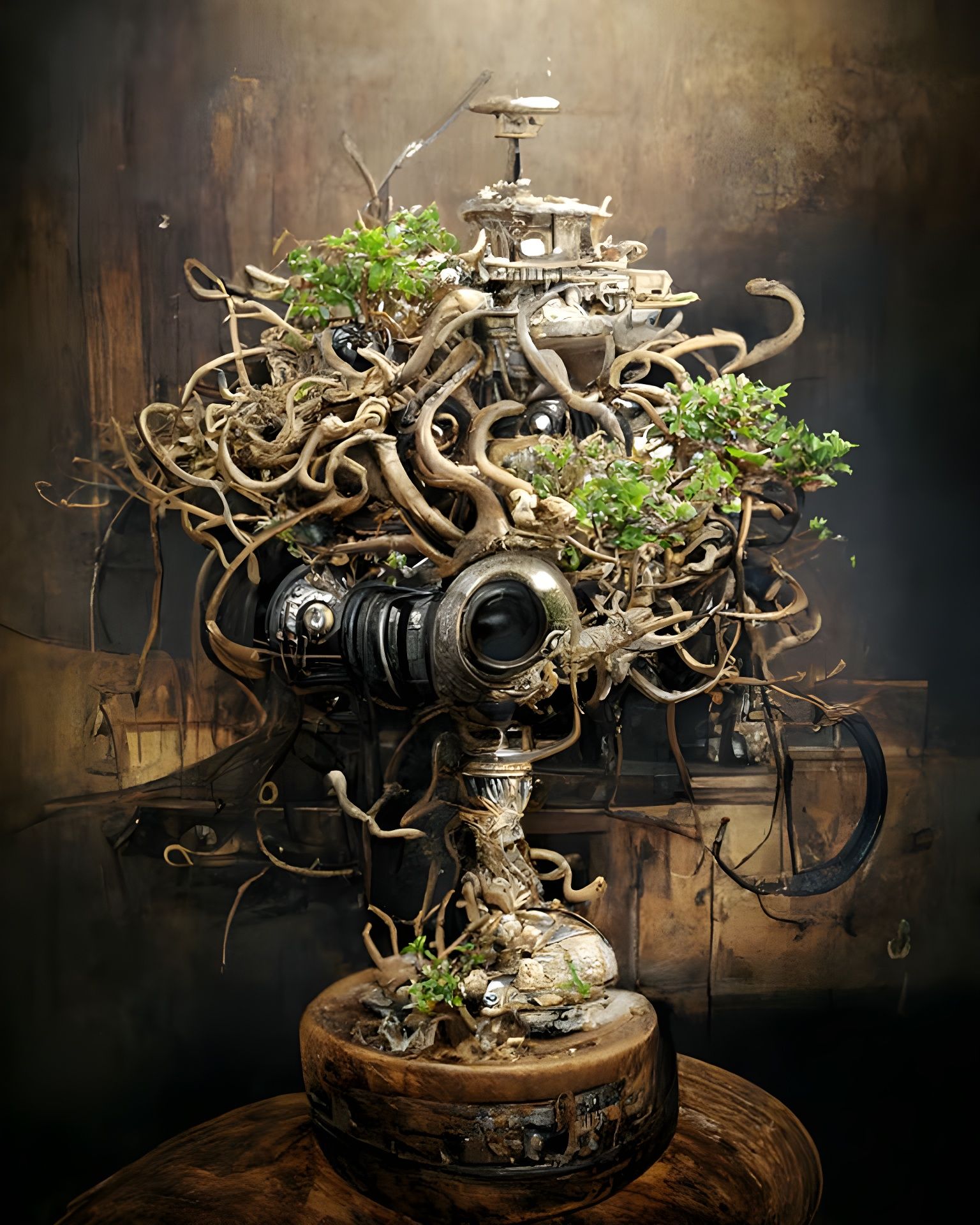 Eldritch Steampunk Bonsai Art