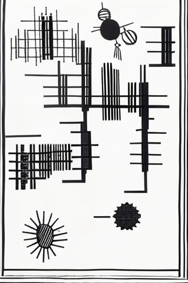 Graphic Music Notation in Cyberpunk Style