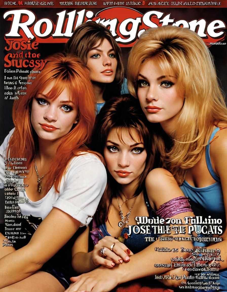 Josie and the Pussycats on Rolling Stone Cover