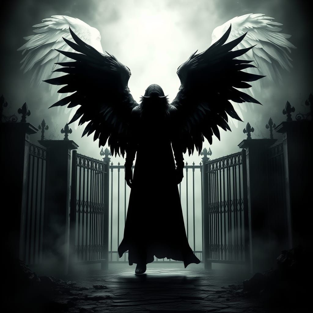 Dark Angel at the Gates of Heaven and Hell