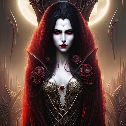 Blood Vampire: A Dark Fantasy Portrait