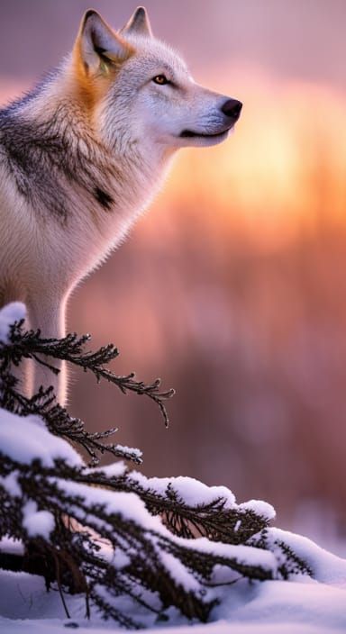Arctic Wolf in Snow: National Geographic Photography