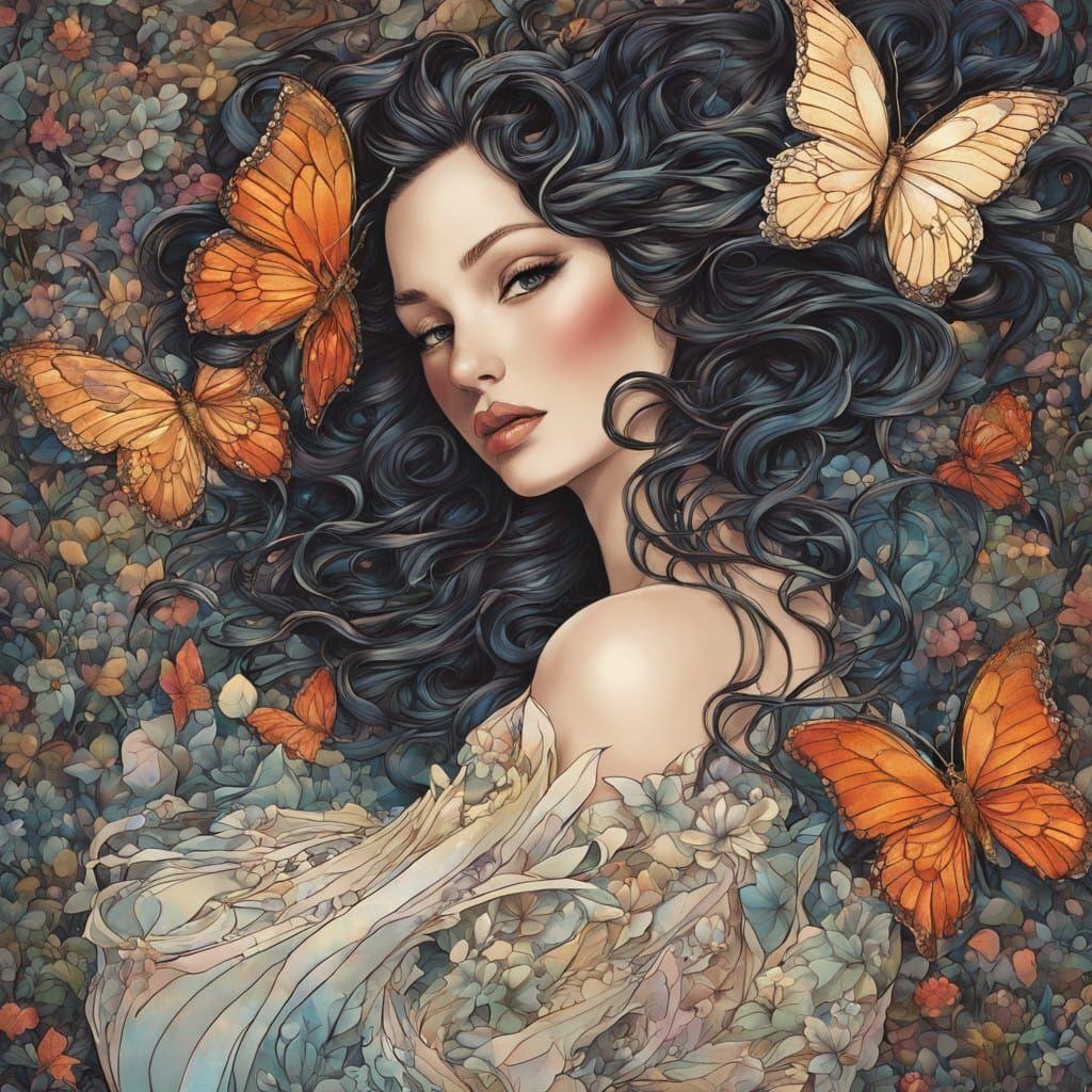 A dynamic, emoji-nouveau digital collage artwork in the style of Gustav Klimt, Brian Viveros, Vixsin and Takashi Murakam...