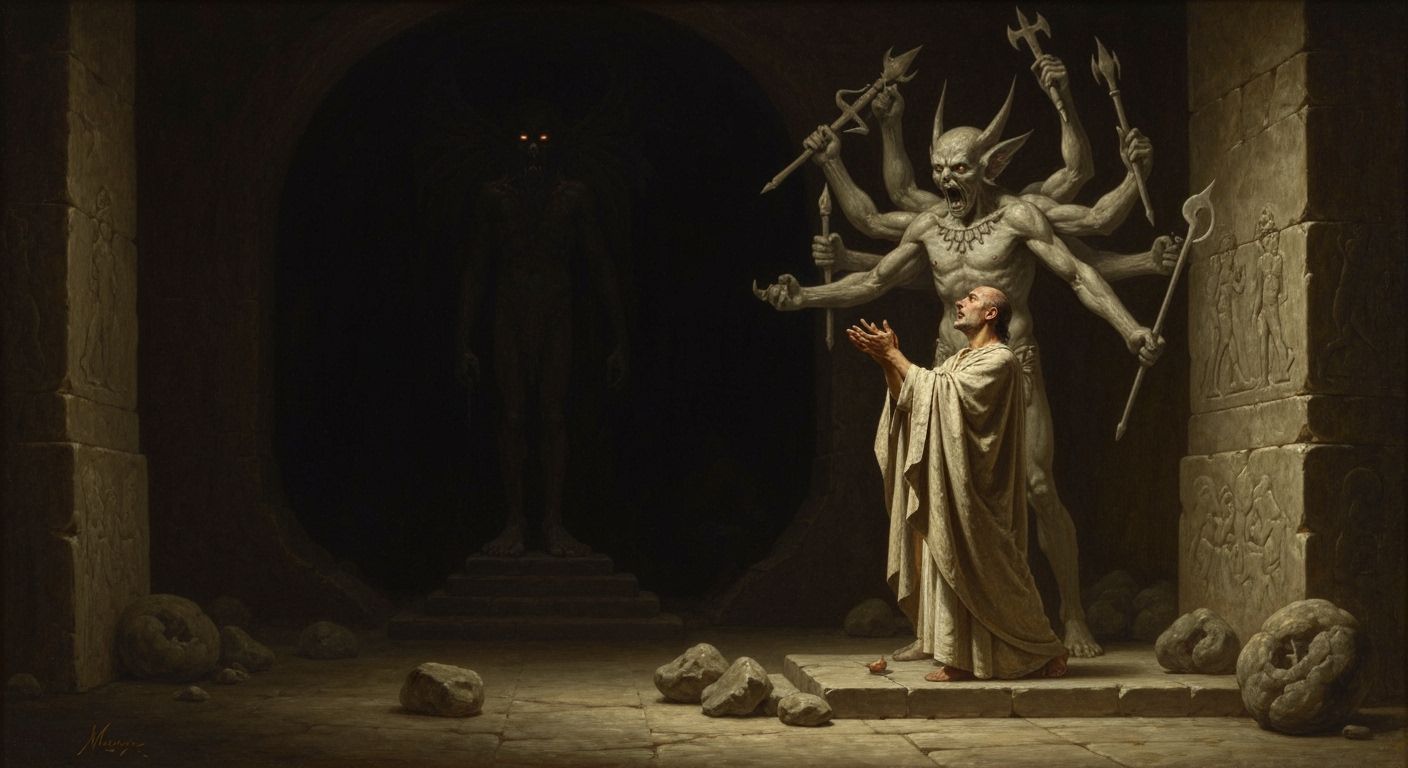 Offering to Moloch: Ominous Ritual in Dark Cavern