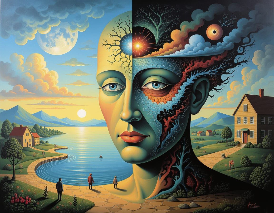 Surreal Painting Reveals Psychological Truths and Subconscio...