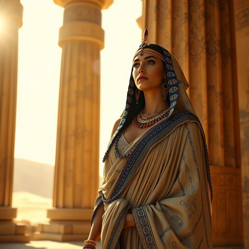 Egyptian Noblewoman in Art Deco Style