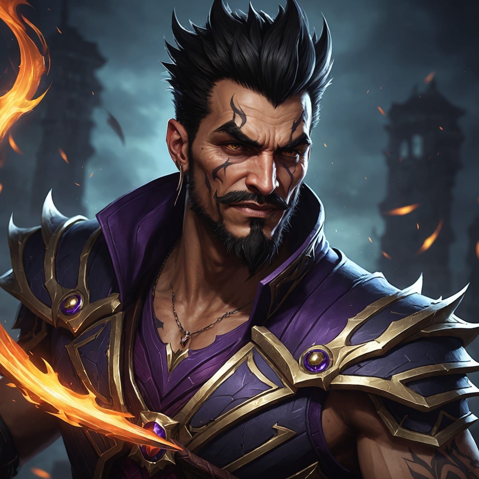 Draven Darkfire Generated by AI