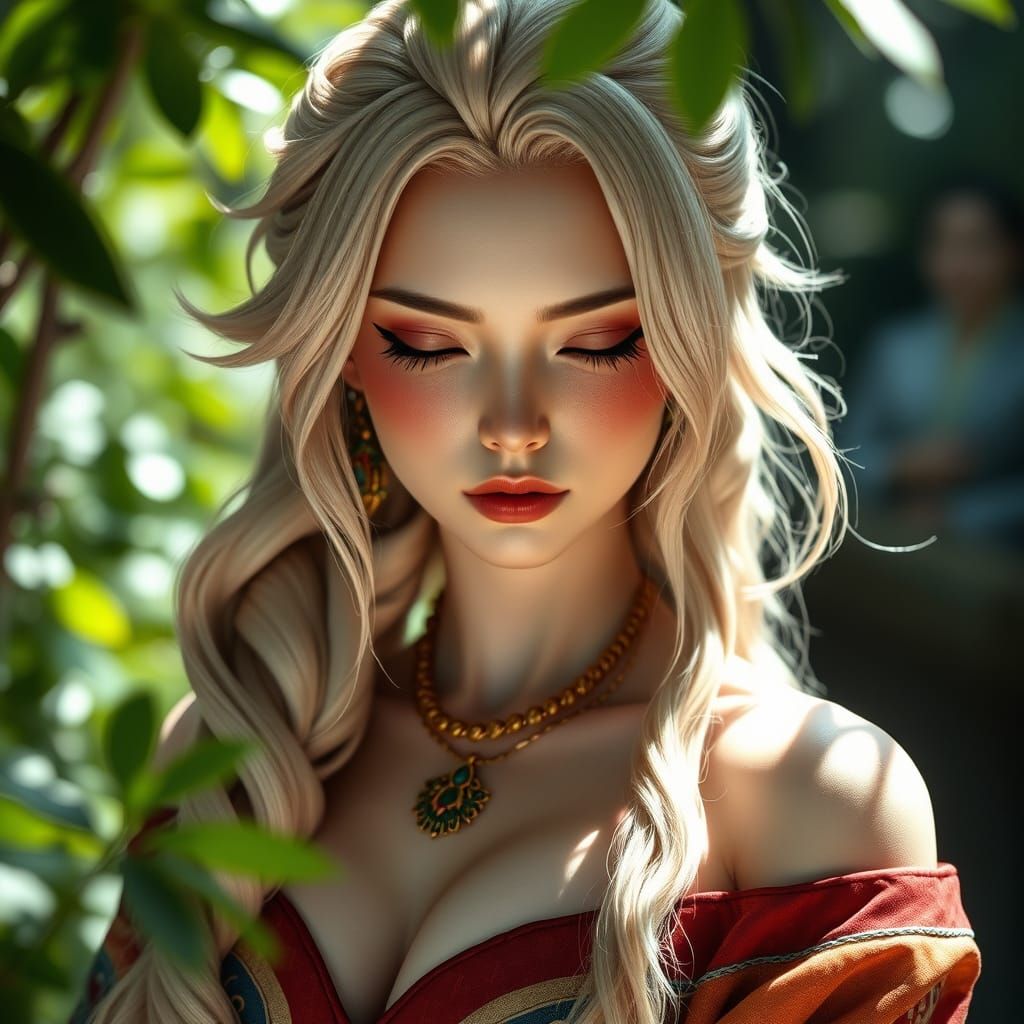 Photorealistic Tsunade Portrait in Natural Light