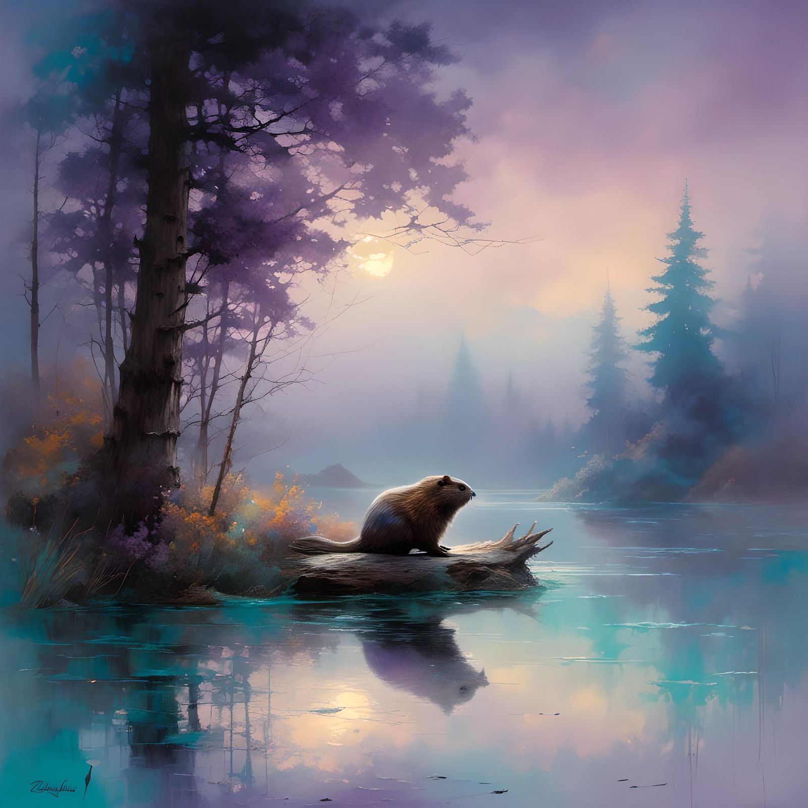 Beaver in the wild