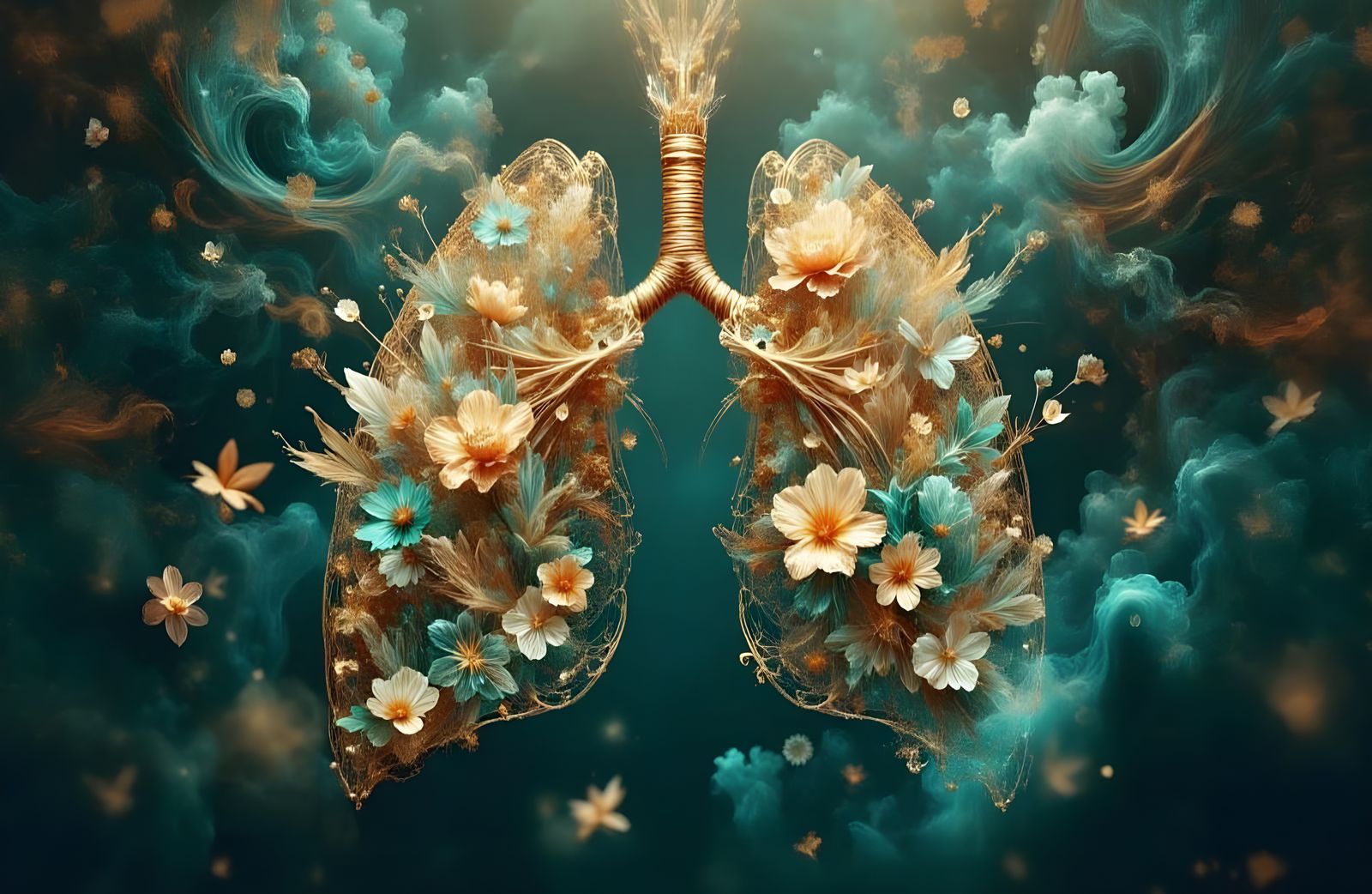 Floral Lungs: A Surreal Masterpiece