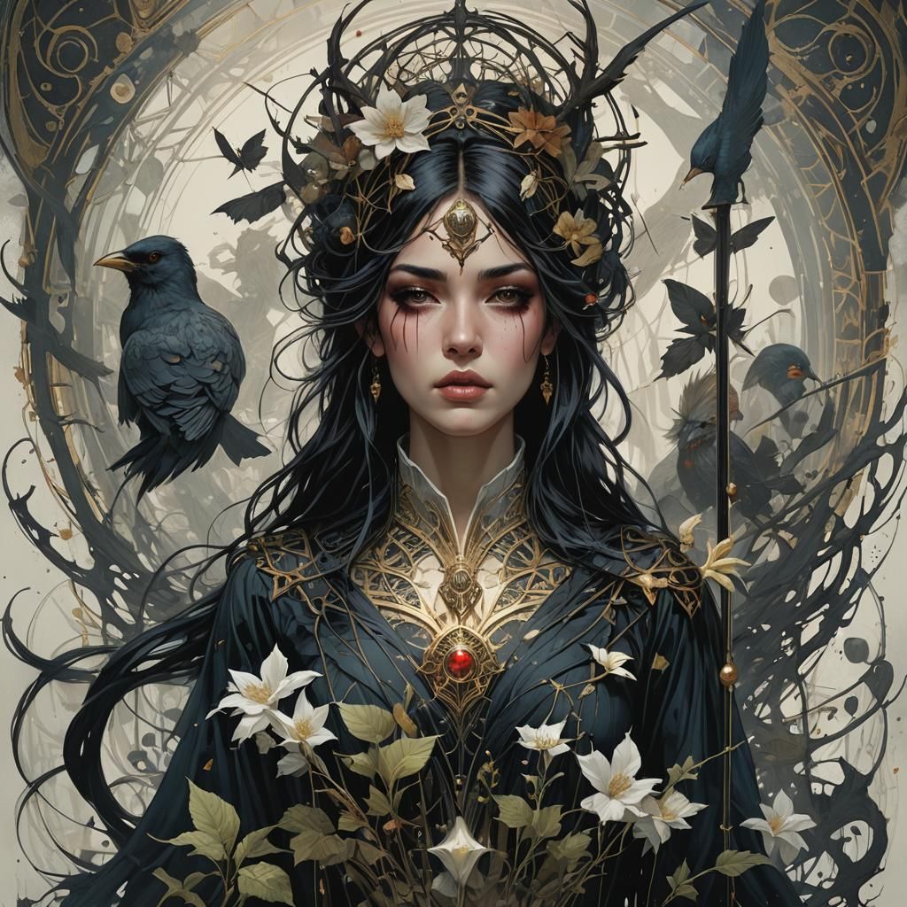 Eerie Gothic Grimdark Fantasy Illustration