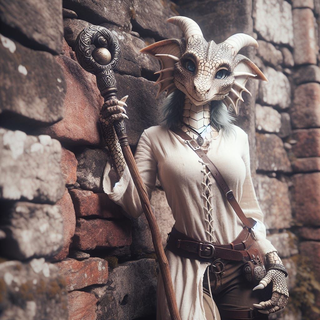 Dragon Priestess in Mythical Dungeon, Isekai Anime Style