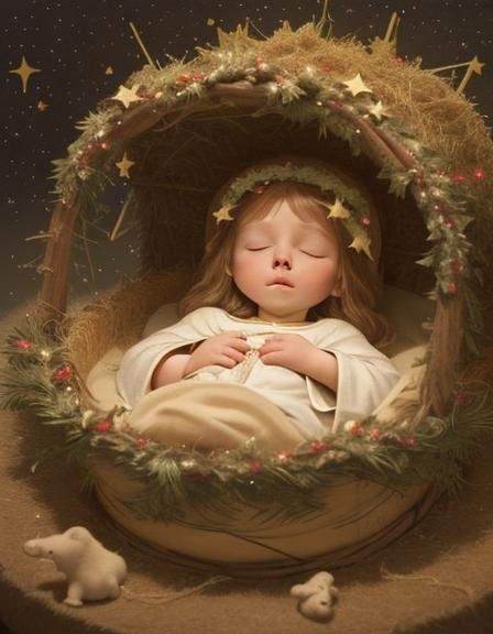 Away in a manger, no crib for a bed,
the little Lord Jesus laid down His sweet head;
the stars in the heavens looked dow...