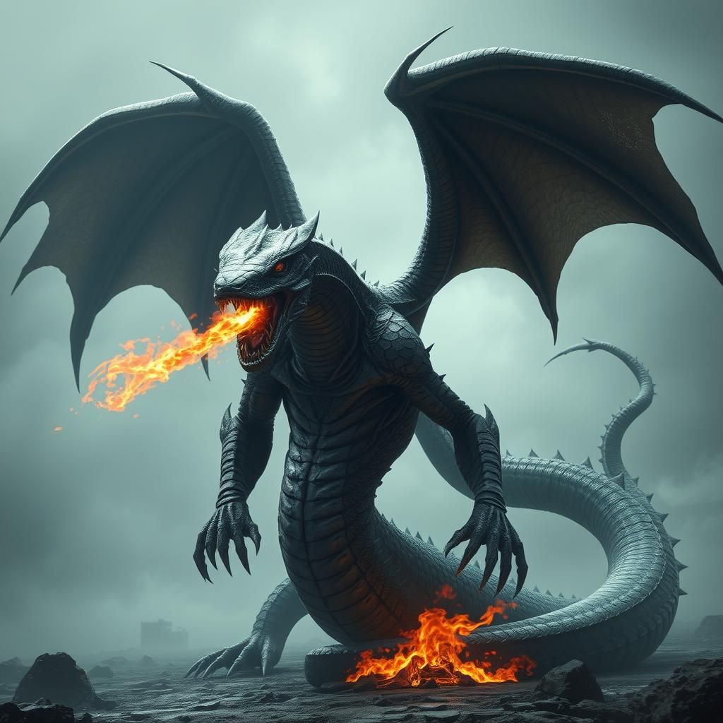 Serpent Dragon Hybrid Ready to Strike