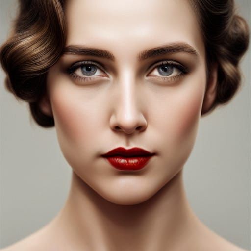 A 1923 Woman Looking At The Camera