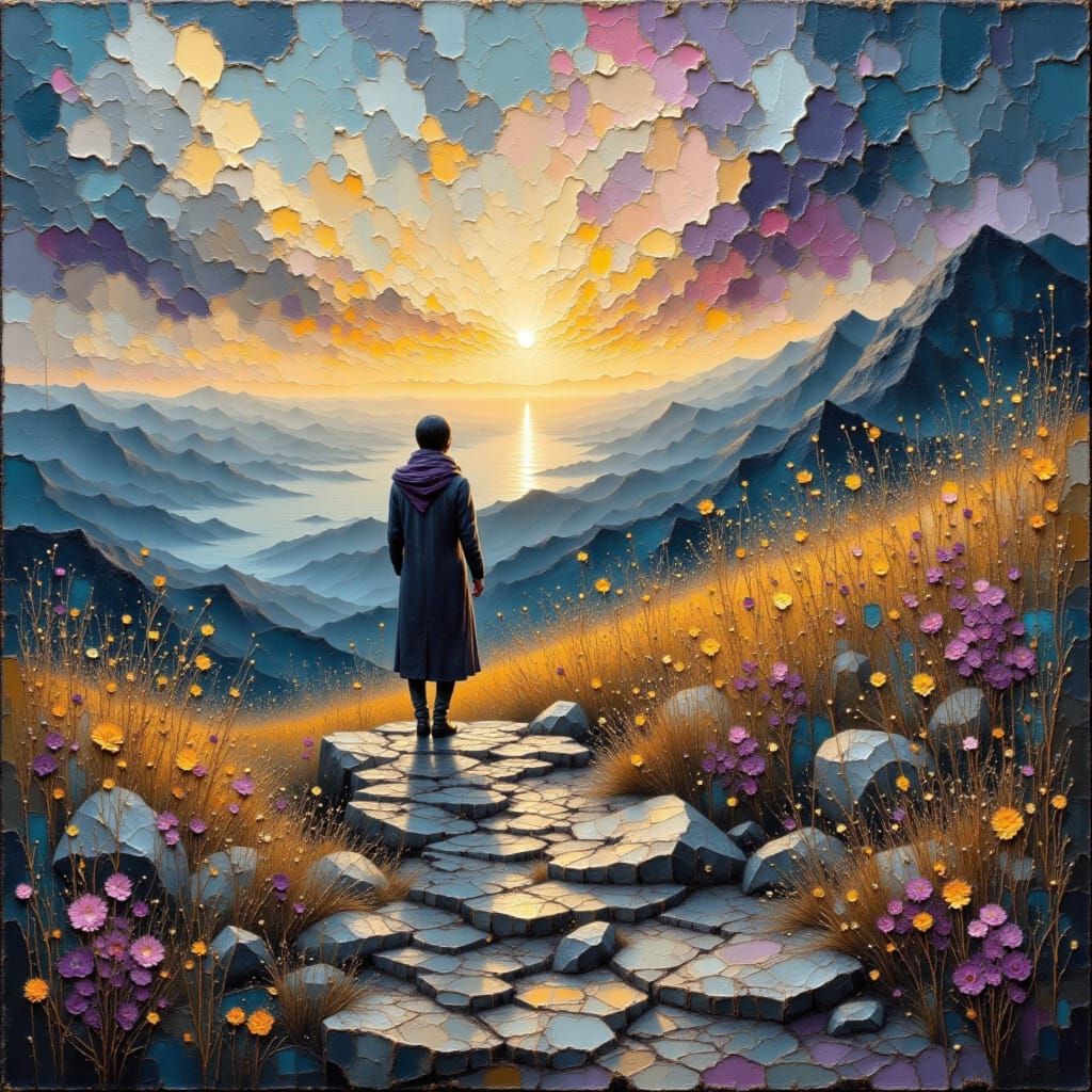 Intricate Abstract of Beautiful Chaos in Digital Rendering