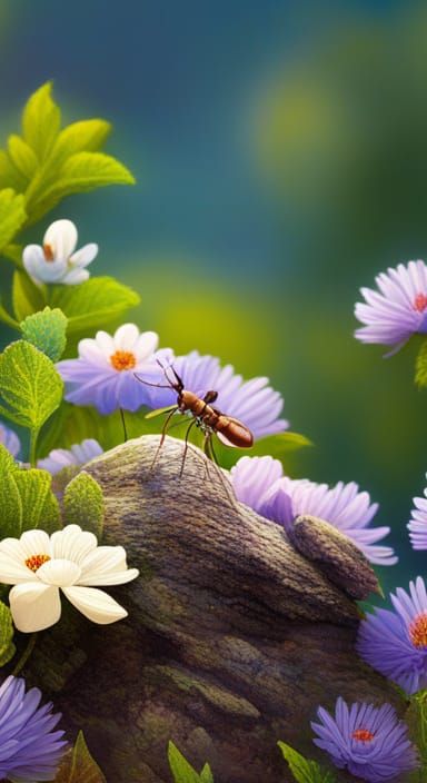 Ant Ami on Glittering Rock: Nature Surrealism