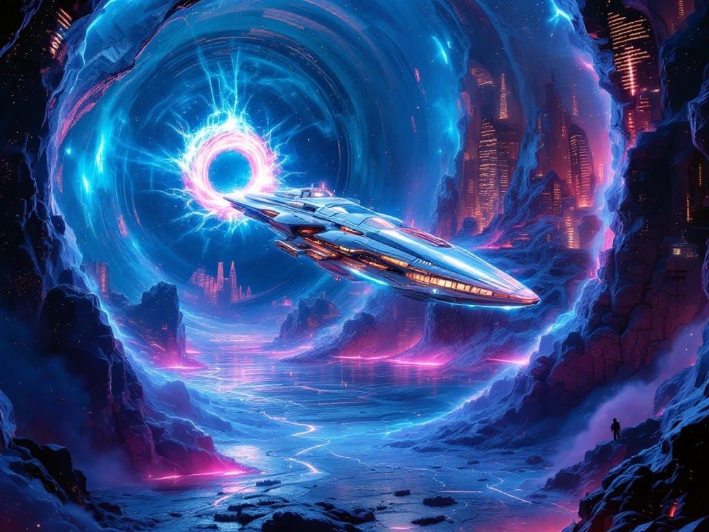 Surreal Helium Antigravity Ship with Virial Flame