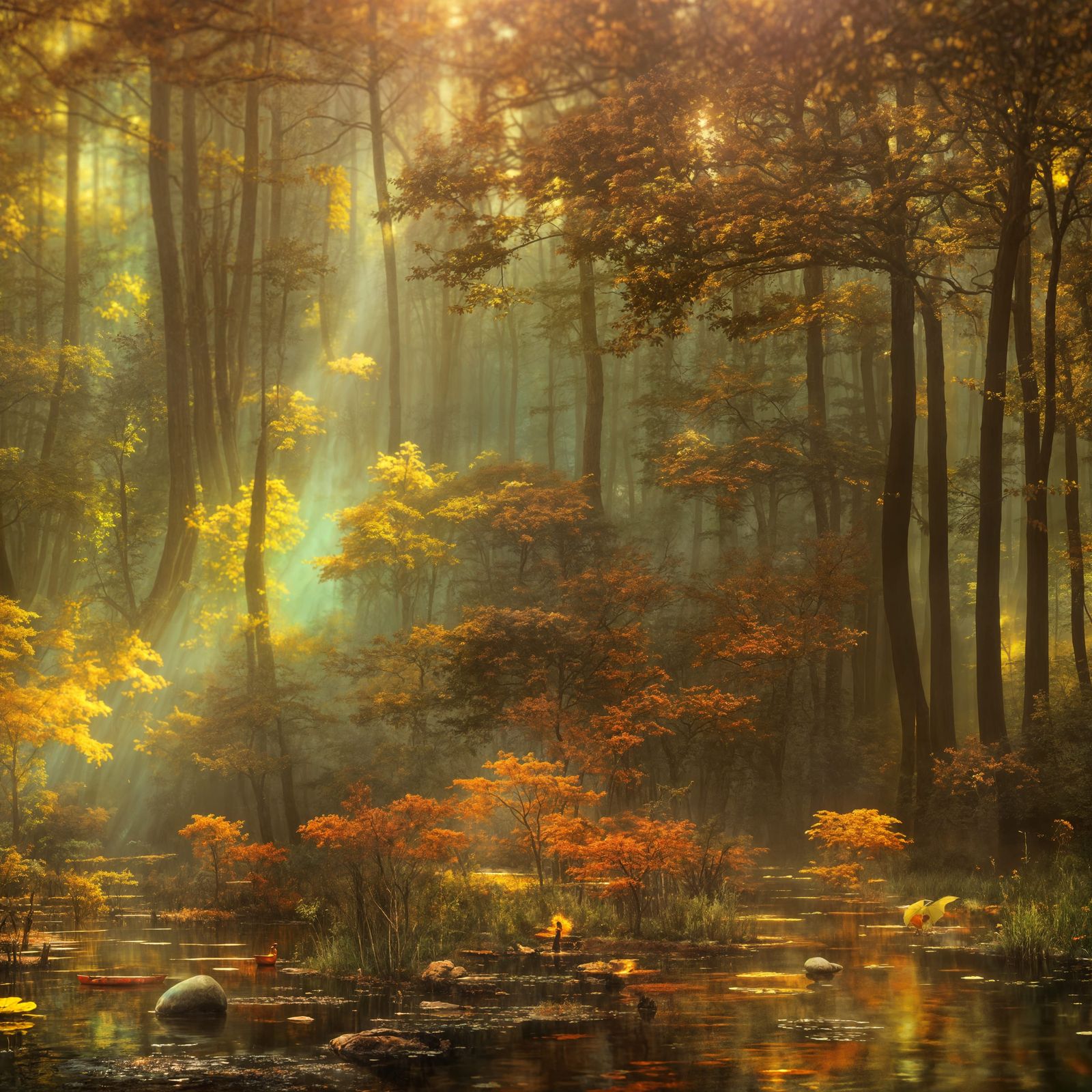 Glorious Morning in a Swamp