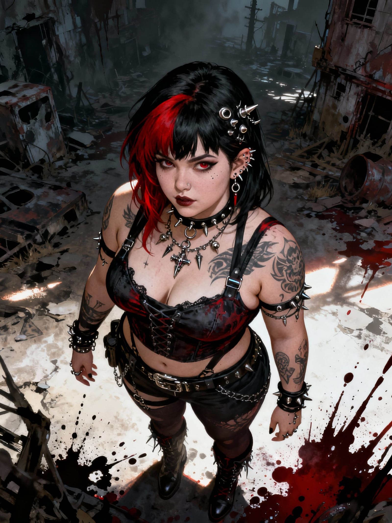 Gothic Woman in Post-Apocalyptic World