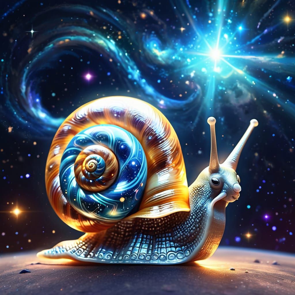 Celestial Snail Radiates Cosmic Energy