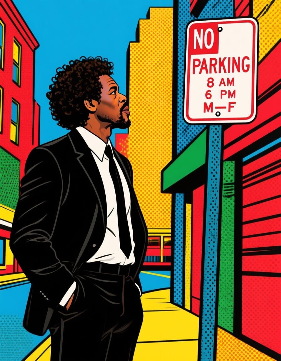 Pop Art Portrait in 1970s Style