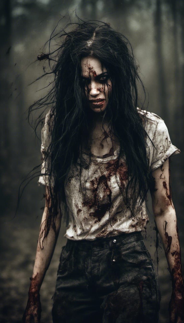 Horrorcore Image of Angry Woman with Sharp Claws