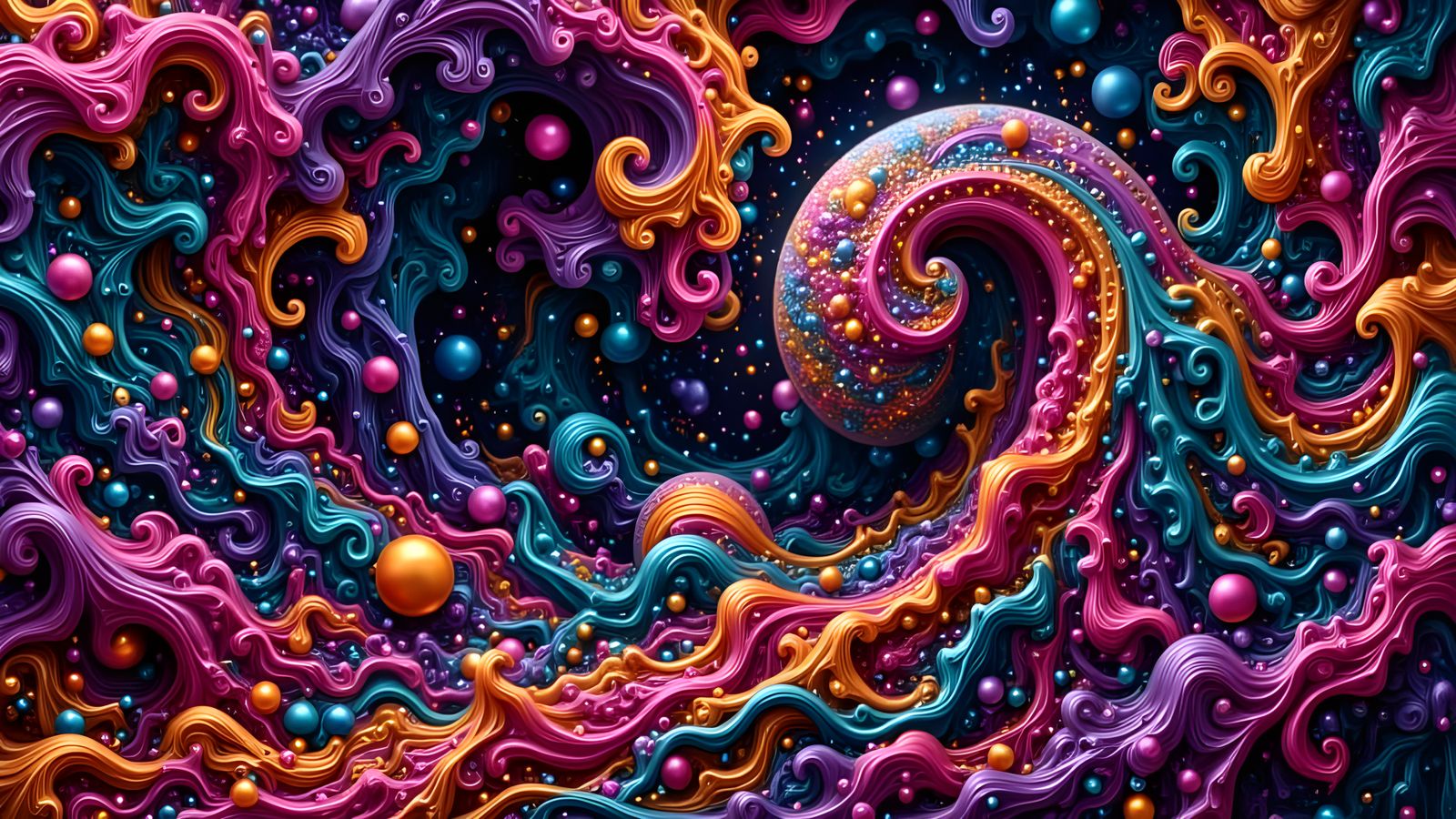 Surreal Interwoven Lava Landscape in 4K