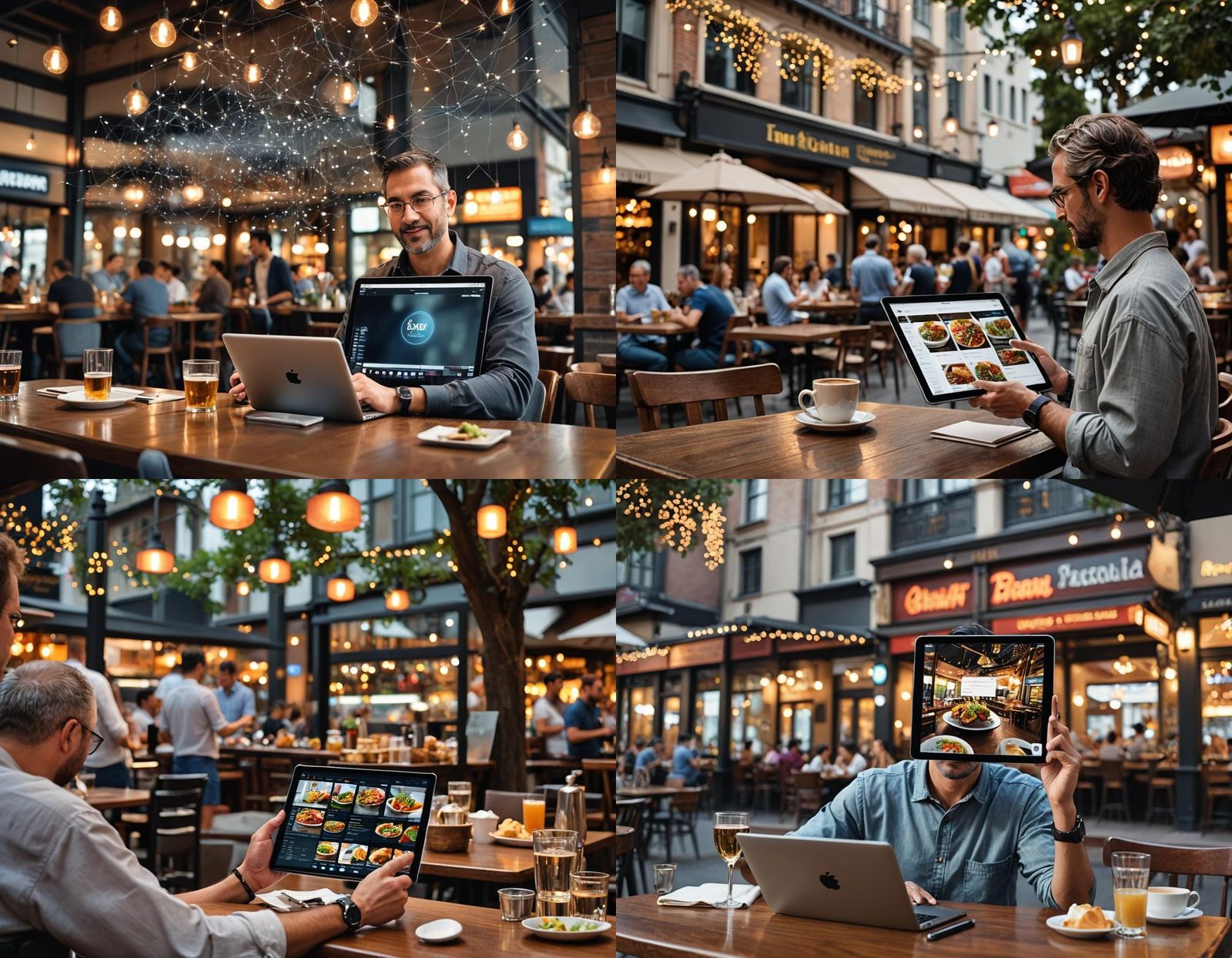 Restaurant Owner Reviews Big Data on Device