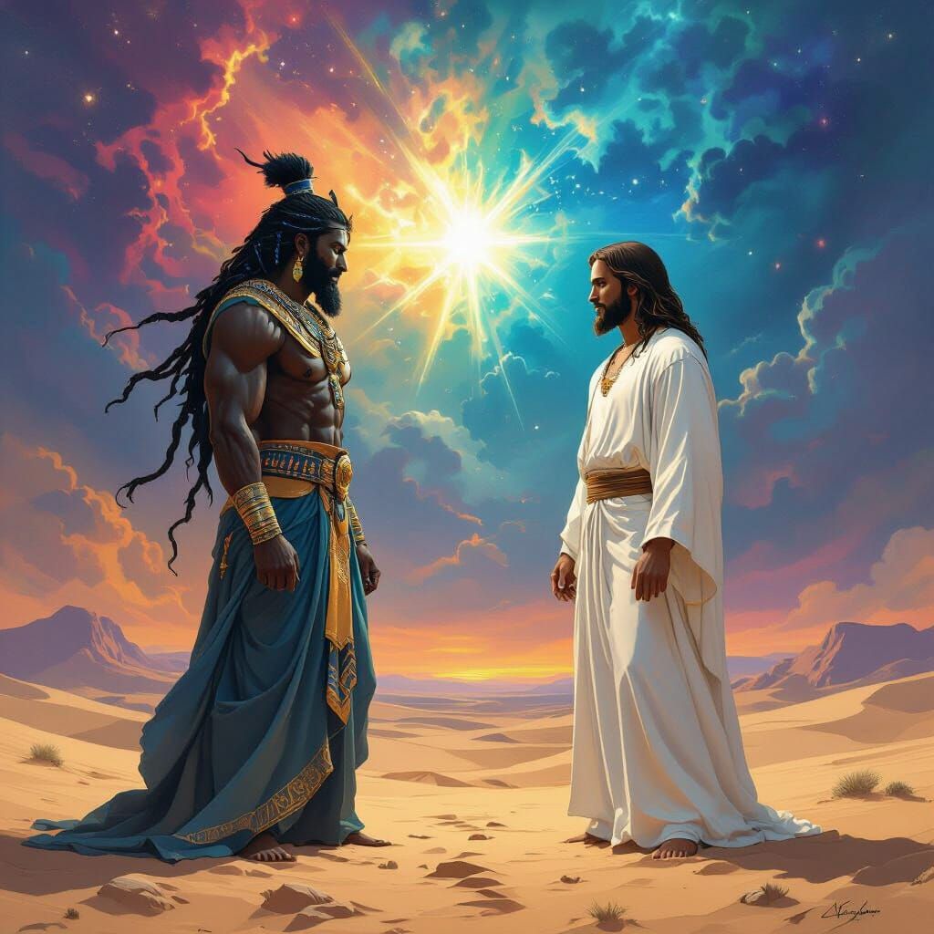 Spiritual Duel: African Demigod vs. European Christ in Deser...