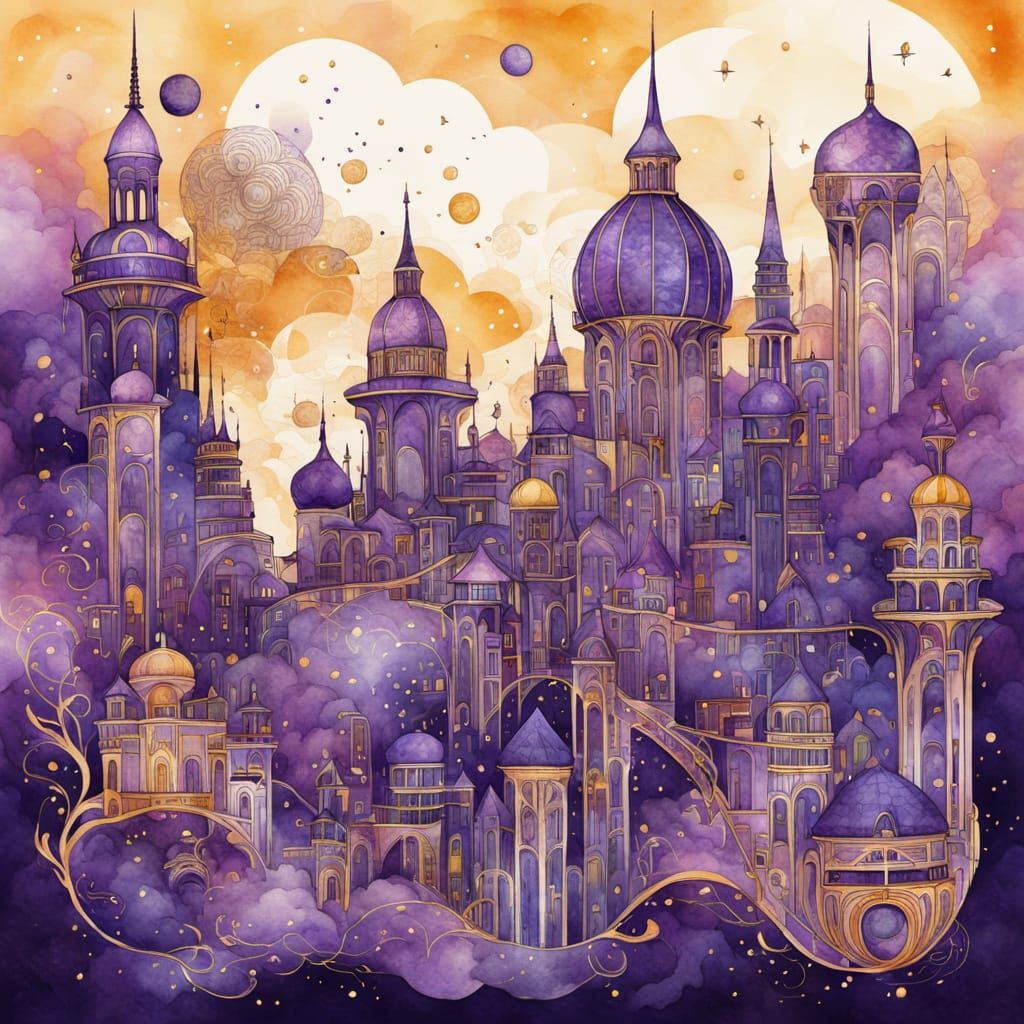 Purple  city