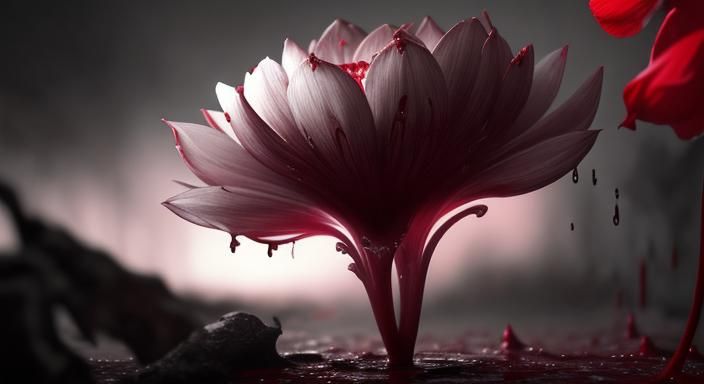 Enchanting beautiful blood flower