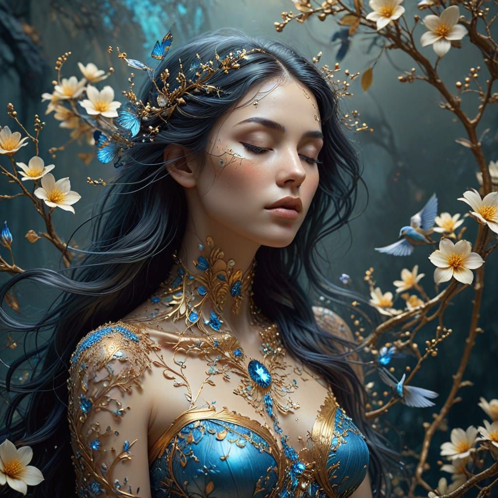 Ethereal Goddess of Fractal Beauty