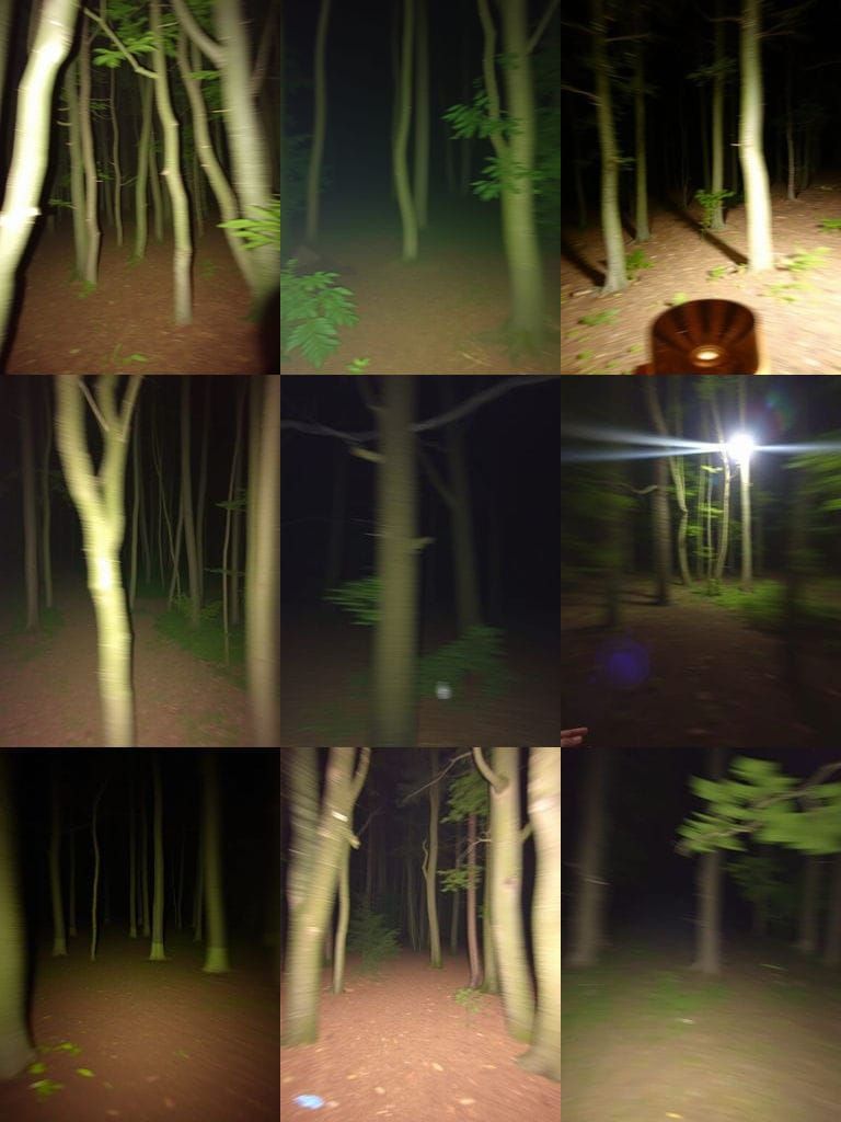 A Mediocre iPhone Snapshot of a Dark Woods Scene