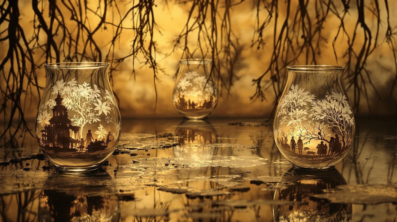 Surreal Spirit Shrine in Ephemeral Rice Paper Worlds