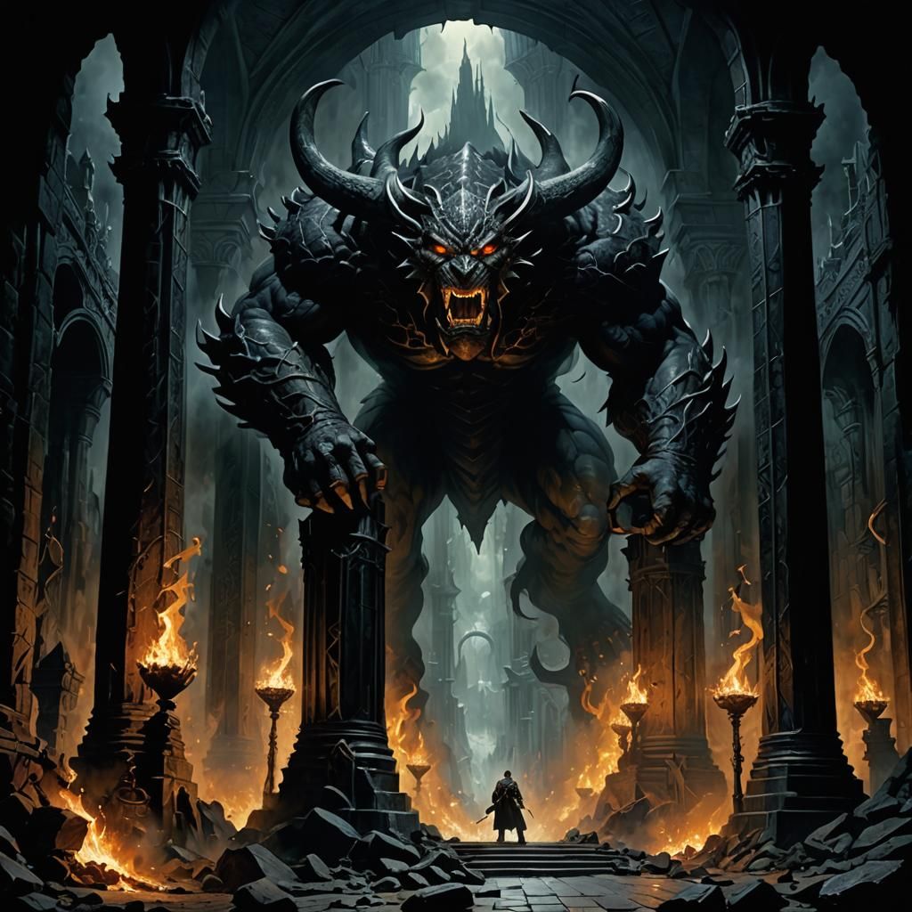 Wizard Party Escapes Balrog in Moria-Inspired Diamond Mine