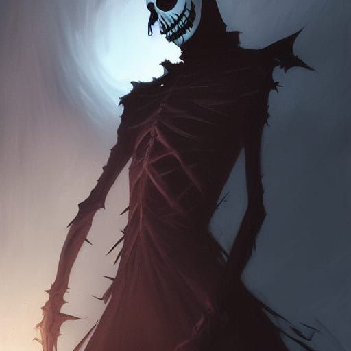 Sinister Pumpkin King, Fantasy Art Style