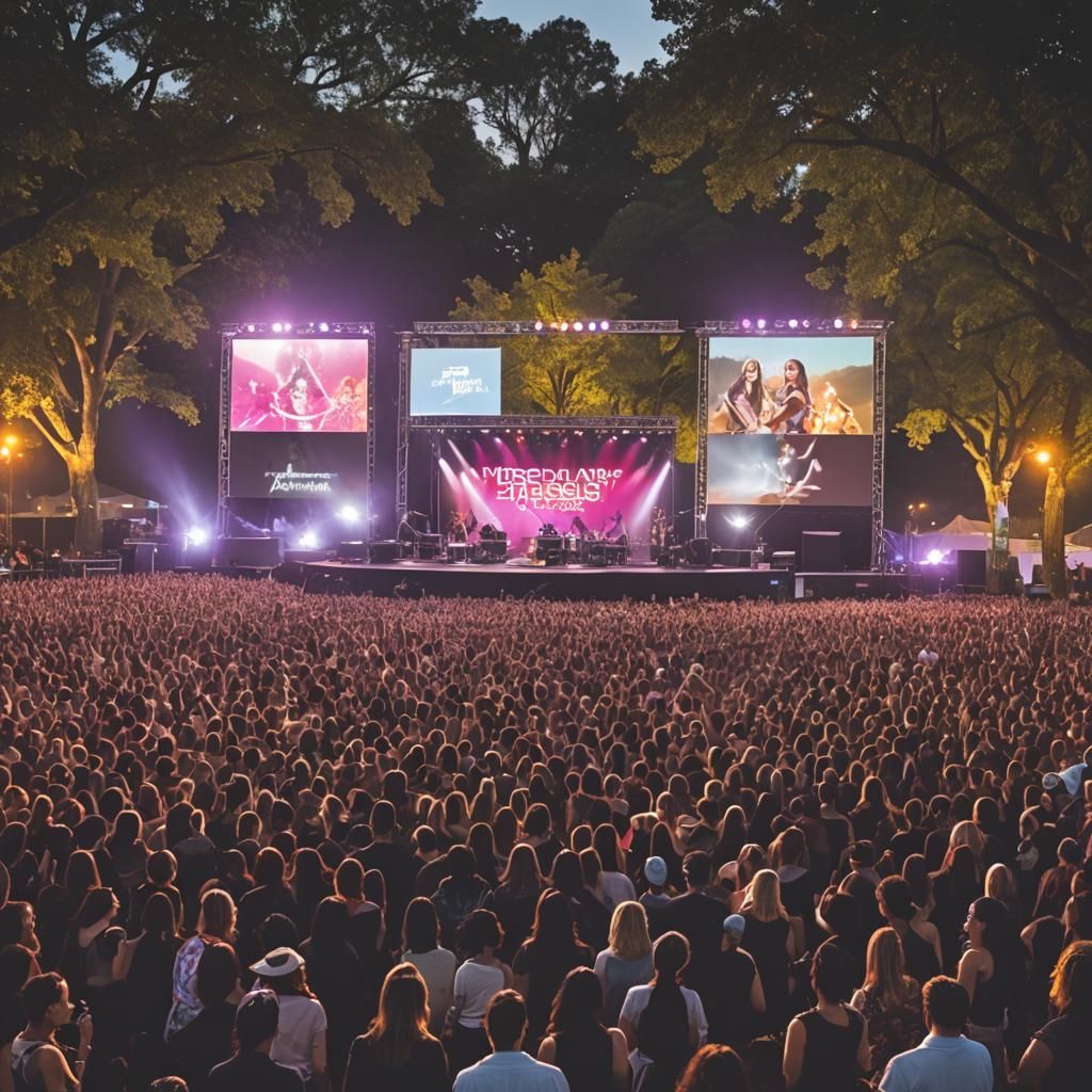 Empowering Women's Music Festival at Dusk